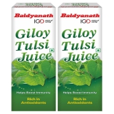 Baidyanath Giloy Tulsi Juice Liquid 1Ltr (Pack of 2)