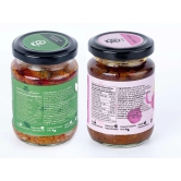 Ta Pickles | Mango Avakaya & Small Onion Pickle | 150g [Pack of 2] Combo Made with Cold Pressed Oil | Homemade | Traditional Indian Taste | Natural |