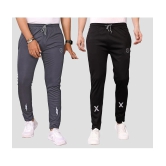 Anand Multicolor Lycra Mens Joggers ( Pack of 2 ) - None