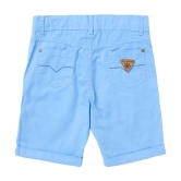 Cub McPaws Boys Regular Fit Sky Blue Fashion Shorts|Cotton | 4 - 12 Years - None