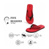 G Best Red Mens Thong Flip Flop - None