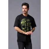 No Pain No Gain in Camo Print Black Oversized T-Shirt for Men XL