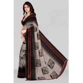 LEELAVATI - Brown Georgette Saree With Blouse Piece ( Pack of 1 ) - Brown