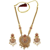 gilher - Golden Alloy Necklace Set ( Pack of 1 ) - Golden