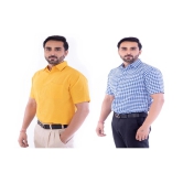 DESHBANDHU DBK - Multicolor Cotton Regular Fit Mens Casual Shirt (Pack of 2 ) - None