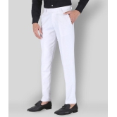 Playerz - White Polycotton Slim - Fit Men's Trousers ( Pack of 1 ) - None