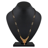 Asmitta Fancy Meenakari Gold tone double string Mangalsutra For Women - Golden