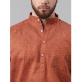 KLOSET By RIAG - Brown Cotton Men's Shirt Style Kurta ( Pack of 1 ) - None