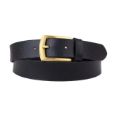 Loopa - Black 100% Leather Mens Formal Belt ( Pack of 1 ) - None