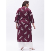 Tissu - Maroon Straight Rayon Women''s Stitched Salwar Suit ( Pack of 1 ) - None