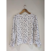 Wardrobe Polka Dot White Top-S