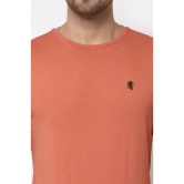 Red Tape Men Peach Solid T-Shirt