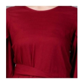 Smien - Maroon Rayon Women's Tunic ( Pack of 1 ) - None