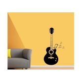 Asmi Collection Feel The Music with Guitar Musical Wall Sticker ( 7 x 40 cms )