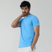 Code Cotton Rich T-shirts Azure Blue S