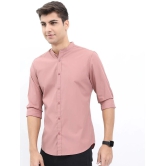 Ketch Polyester Slim Fit Solids Full Sleeves Mens Casual Shirt - Pink ( Pack of 1 ) - None