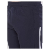 RANBOLT Navy Polyester Lycra Fitness Shorts - None