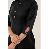 Glomee - Black Cotton Blend Women's Tunic ( Pack of 1 ) - XL