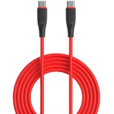 Portronics Red 3A Type C Cable 1 Meter - Red