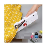 1PC White Color Rectangle Hand-held Portable Multi-functional Electric Mini Sewing Machine