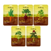 Masking Jeju Root face sheet mask for skin hydrating & Cleansing, for women & men, pack of 5