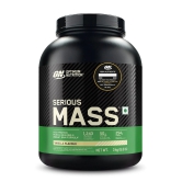 Optimum Nutrition ON Serious Mass High Protein Weight Gain PowderVeg Chocolate with 23 Vitamins-Minerals Glutamine  3g Creatine.-Optimum Nutrition (ON) Serious Mass 3kg | 50g Protein | Vanilla Fl