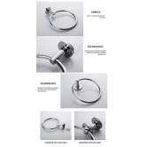 ANMEX ROUND Stainless Steel Towel Ring for Bathroom/Wash Basin/Napkin-Towel Hanger/Bathroom Accessories - PACK OF 4