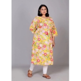 JC4U Cotton Blend Printed Straight Womens Kurti - Multicoloured ( Pack of 1 ) - None