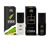 ST.JOHN Cobra Perfume & Visa Pocket Perfume For Men 10ml Each (20ml)- Pack of 2