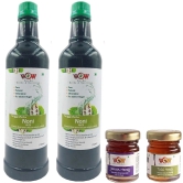 Wow Zip - GO Herbs & NUTRITION-100% Pure and Effective - The Finest Noni Juice Herbal Juice-No Added Sugar . (750 x 2+2 Honey 55g) Free Immunity Enhancing Honey.