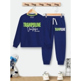 Trampoline Pack of 1 Boys Cotton Blend T-Shirt & Trackpants ( Blue ) - None