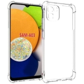 Case Vault Covers - Transparent Silicon Silicon Soft cases Compatible For Samsung Galaxy A03 ( Pack of 1 ) - Transparent