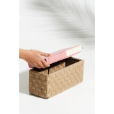 Pastel Pink And Natural Jute Brick Wine Box-Jute white and ice blue