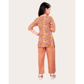 Girls Casual Kurta and Trouser Set-Yellow / 13 - 14 Years