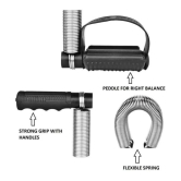 Single Spring Tummy Trimmer For Home Gym Workout - Black