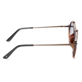 Brown Round Men Sunglasses (P343BK2|45)