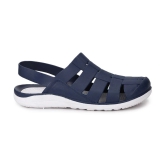 UrbanMark Men Perforated Water-Resistance Clog Sandals- Navy - None