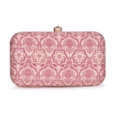 Zouk - Pink Jute Box Clutch - Pink