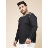 Rigo Polyester Slim Fit Solid Full Sleeves Mens T-Shirt - Black ( Pack of 1 ) - None