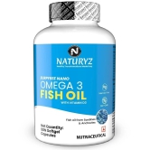 NATURYZ BURPFREE OMEGA 3 Fish Oil 2000 Mg with Vitamin D3 for Skin, Eyes, Heart & Brain -50 Softgels