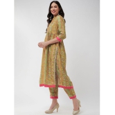 Pannkh - Green Polyester Womens Nayra Kurti ( Pack of 1 ) - None