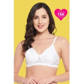 Clovia Pack of 1 Cotton Womens T-Shirt Bra ( White ) BR1280P18 - None