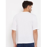 AUSTIZ - White Cotton Blend Regular Fit Mens T-Shirt ( Pack of 1 ) - None