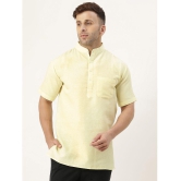 KLOSET By RIAG Beige Cotton Men's Shirt Style Kurta ( Pack of 2 ) - None