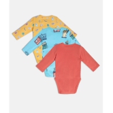 MINI KLUB - Multi Color Cotton Bodysuit For Baby Boy ( Pack of 1 ) - None