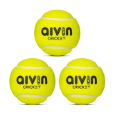 Aivin Green Rubber Cricket Ball ( Pack of 3 ) - M(Youth)