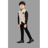 DKG Fashion - Beige Cotton Blend Boys Shirt & Pants ( Pack of 1 ) - None