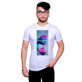 NITYANAND CREATIONS Round Neck White Holi T-Shirt for MEN-HOLI-T-SHIRT-11514-XL