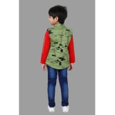 DKGF Fashion - Green Cotton Blend Boys Shirt & Jeans ( Pack of 1 ) - None