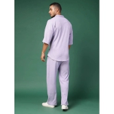 Rigo Lavender Cotton Relaxed Fit Mens Tracksuit ( Pack of 1 ) - None